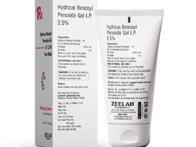 1RX Hydrous Benzoyl Peroxide 2.5% Face Wash 100gm