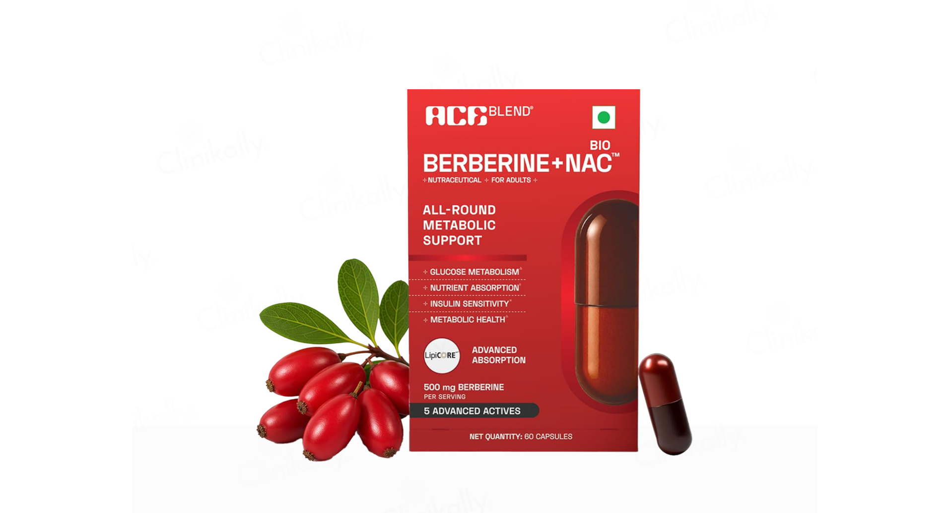 Ace Blend Bio Berberine + NAC Softgel Capsule