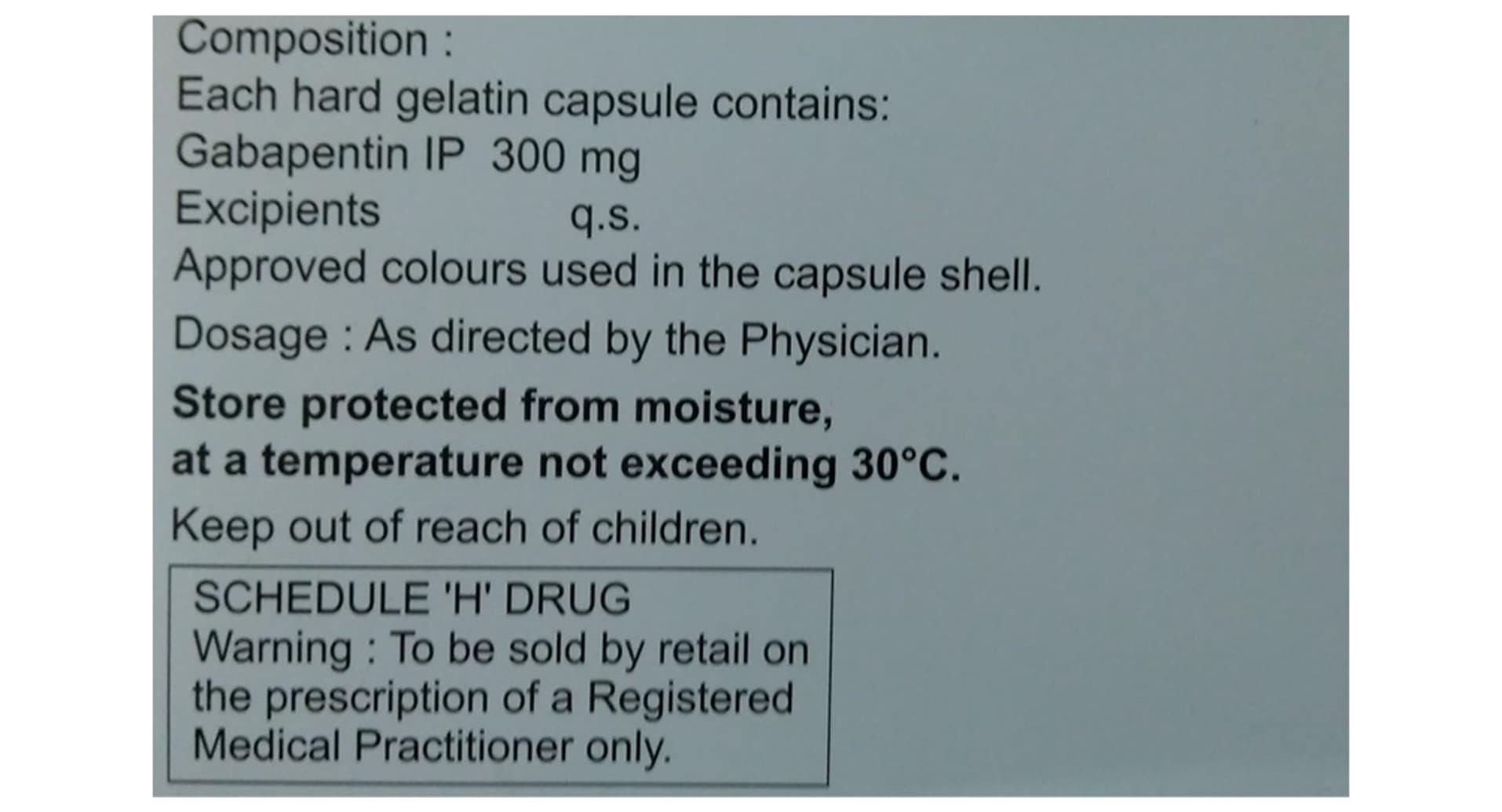 Acegaba 300mg Capsule Gabapentin