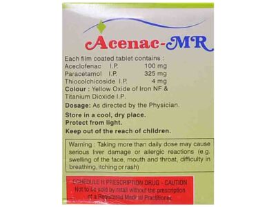 Acenac-MR 4mg/100mg/325mg Tablet pack side view