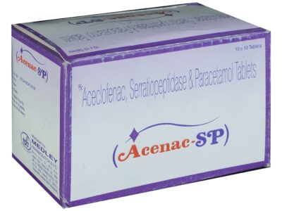 Acenac-SP 100mg/325mg/15mg Tablet pack side view