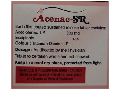 Acenac-SR 200mg Tablet pack front view