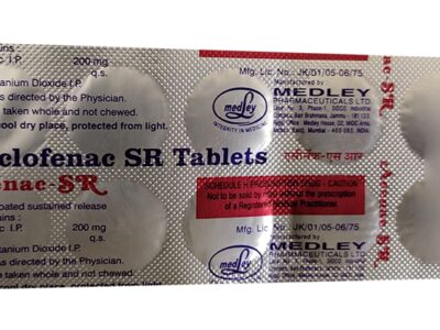 Acenac-SR 200mg Tablet pack side view