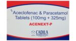 Acenext-P 100mg/325mg Tablet pack front view