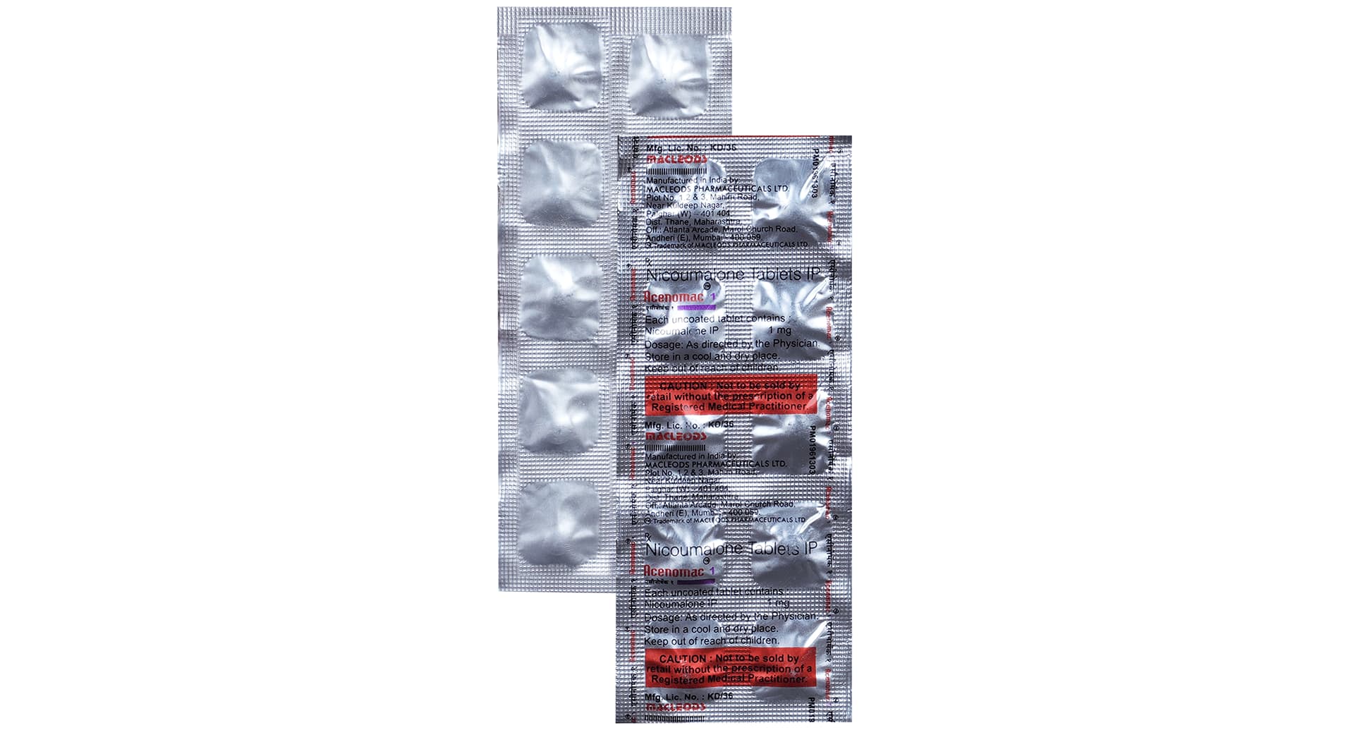 Acenomac 1mg Tablet pack front view