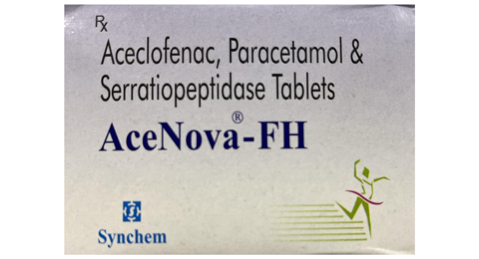 AceNova-FH 100mg/325mg/15mg Tablet pack front view