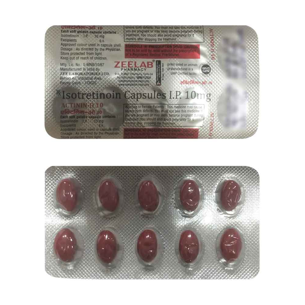 Actinin O 10mg Capsule
