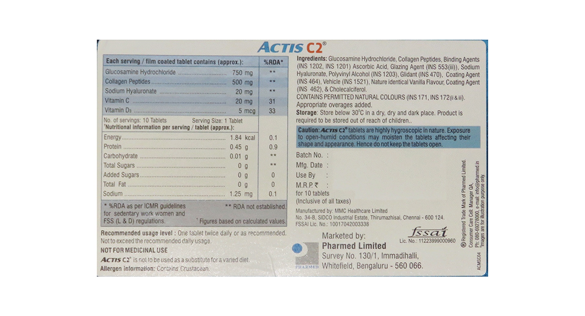 Actis C2 Tablet