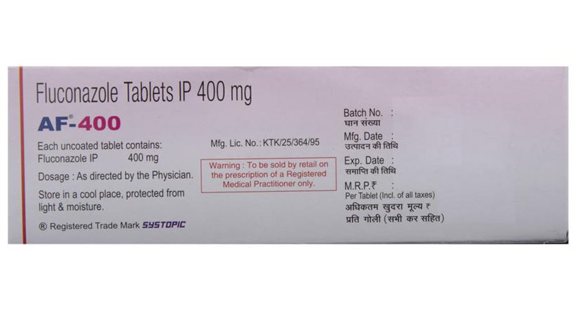 AF 400mg Tablet