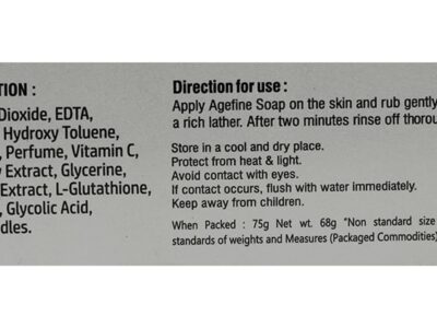 Agefine Soap