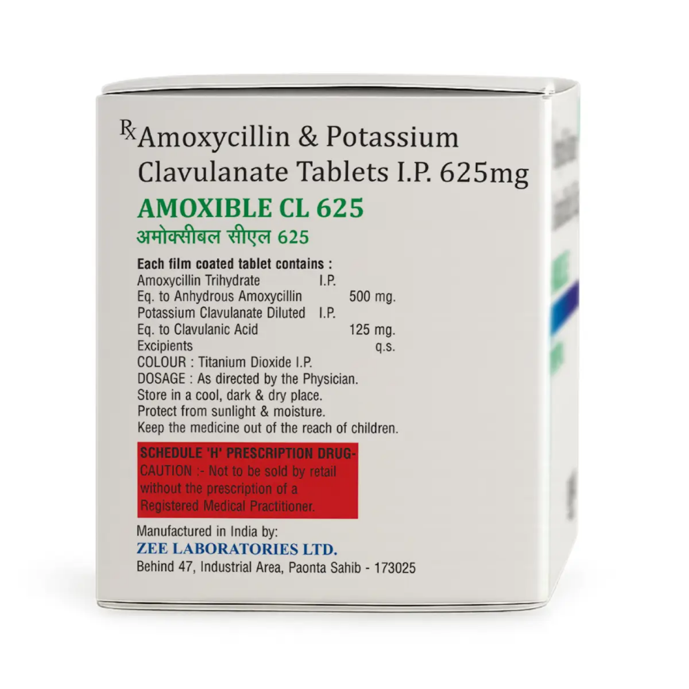Amoxible CL 625 Tablet