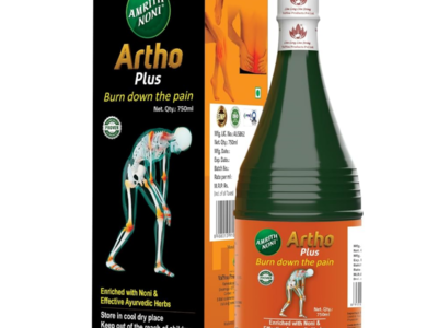 Amrith Noni Artho Plus Juice pack front view