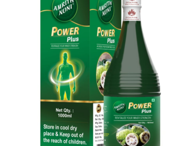 Amrith Noni Power Plus Juice pack front view