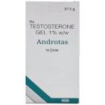 Androtas Gel 37.5 g carton - Testosterone Gel 1% w/w by Intas