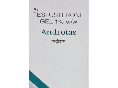 Androtas Gel 37.5 g carton - Testosterone Gel 1% w/w by Intas