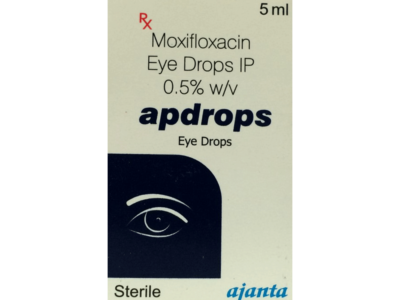 Apdrops Moxifloxacin 0.5% eye drop 5 ml - front pack