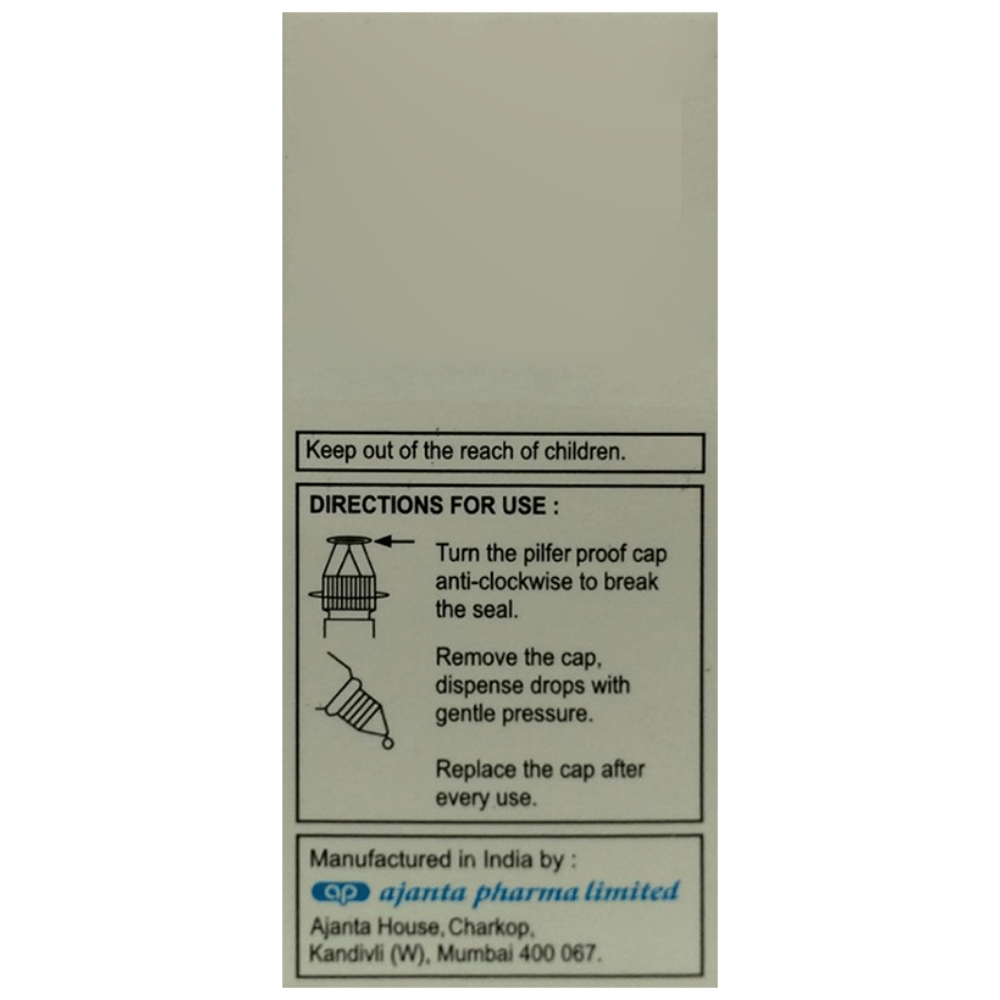 Apdrops Moxifloxacin 0.5% eye drop 5 ml - directions label