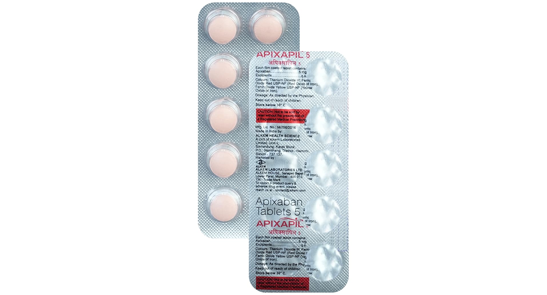 Apixapil 5 Tablet