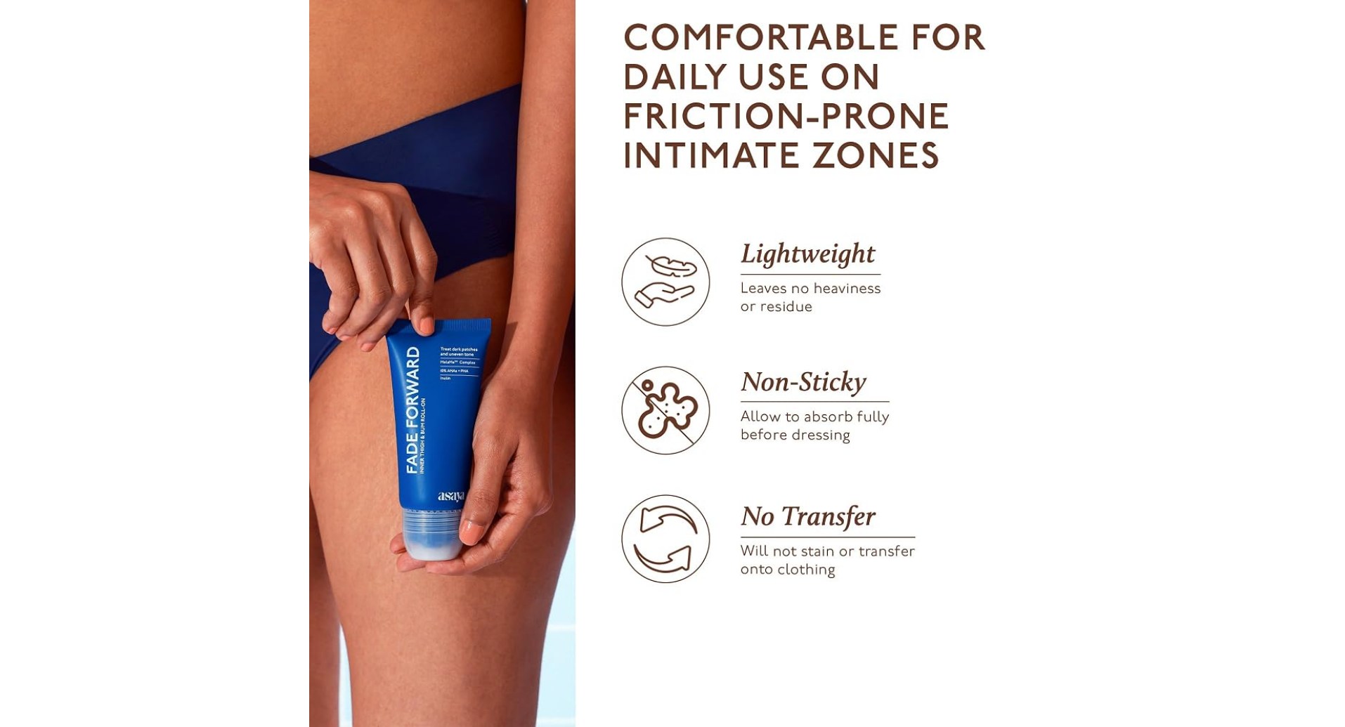 Asaya Fade Forward Inner Thigh and Bum AHA Roll-On