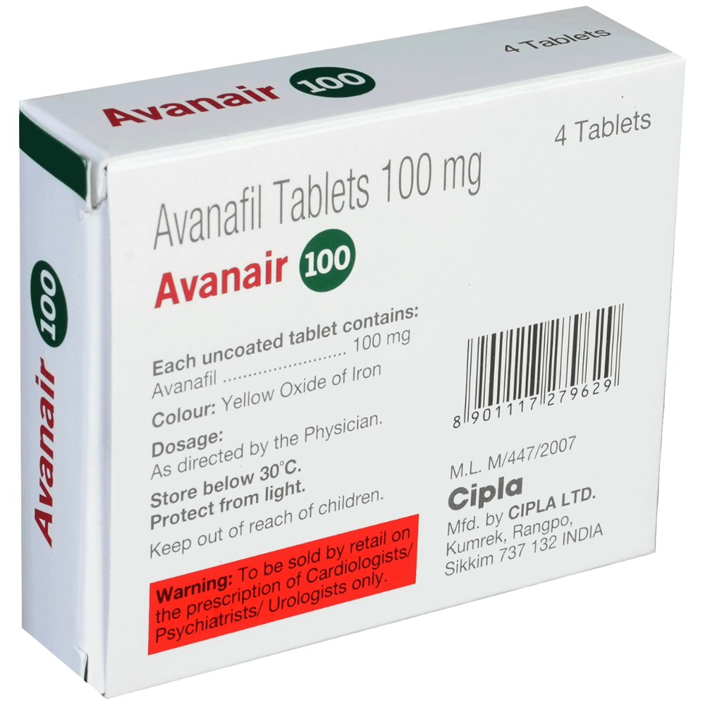 Avanafil 100mg Tablet