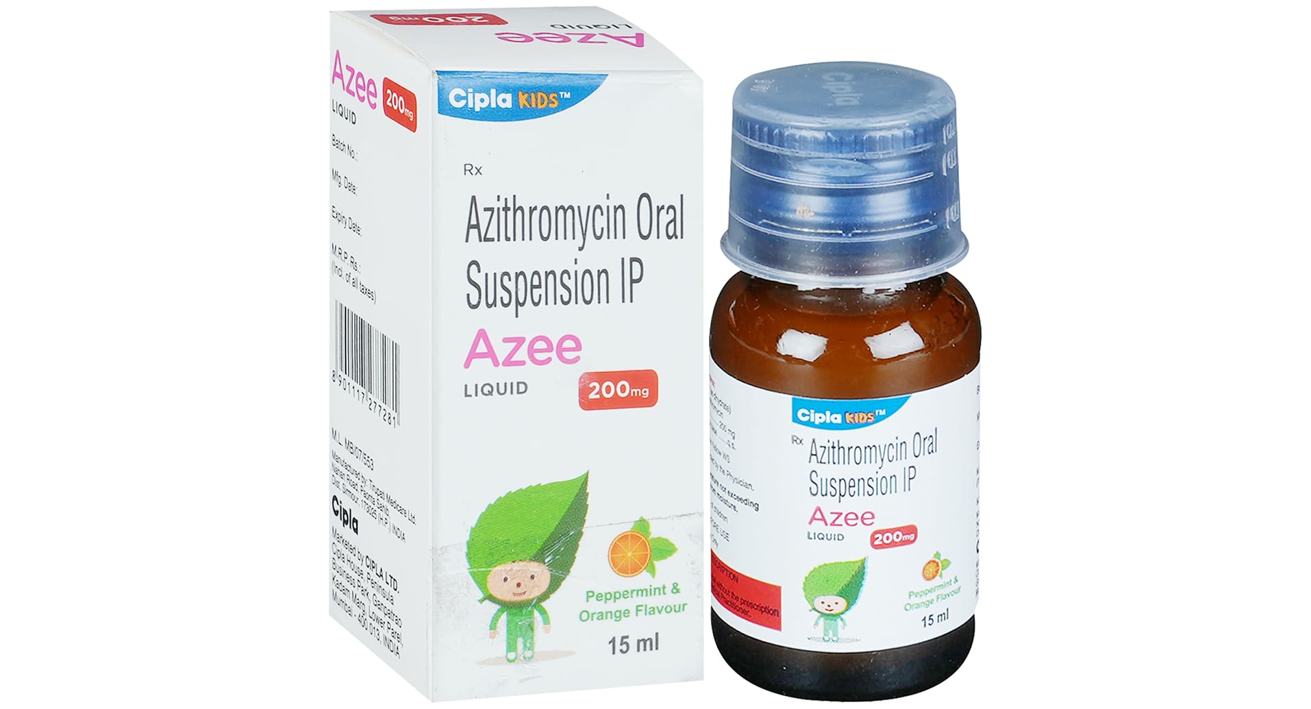 Azee 200mg Liquid Peppermint and Orange - image 1
