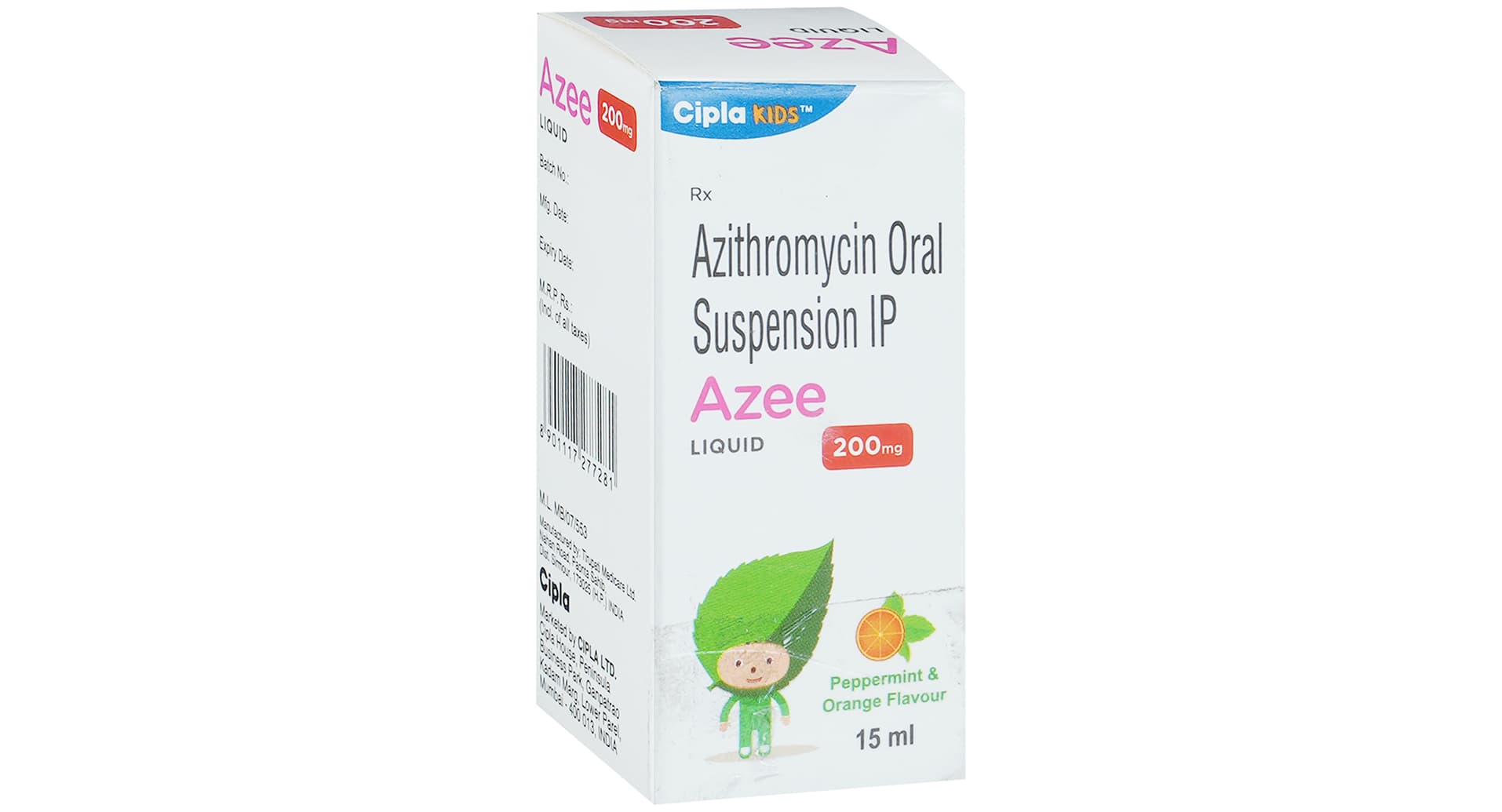 Azee 200mg Liquid Peppermint and Orange - image 2