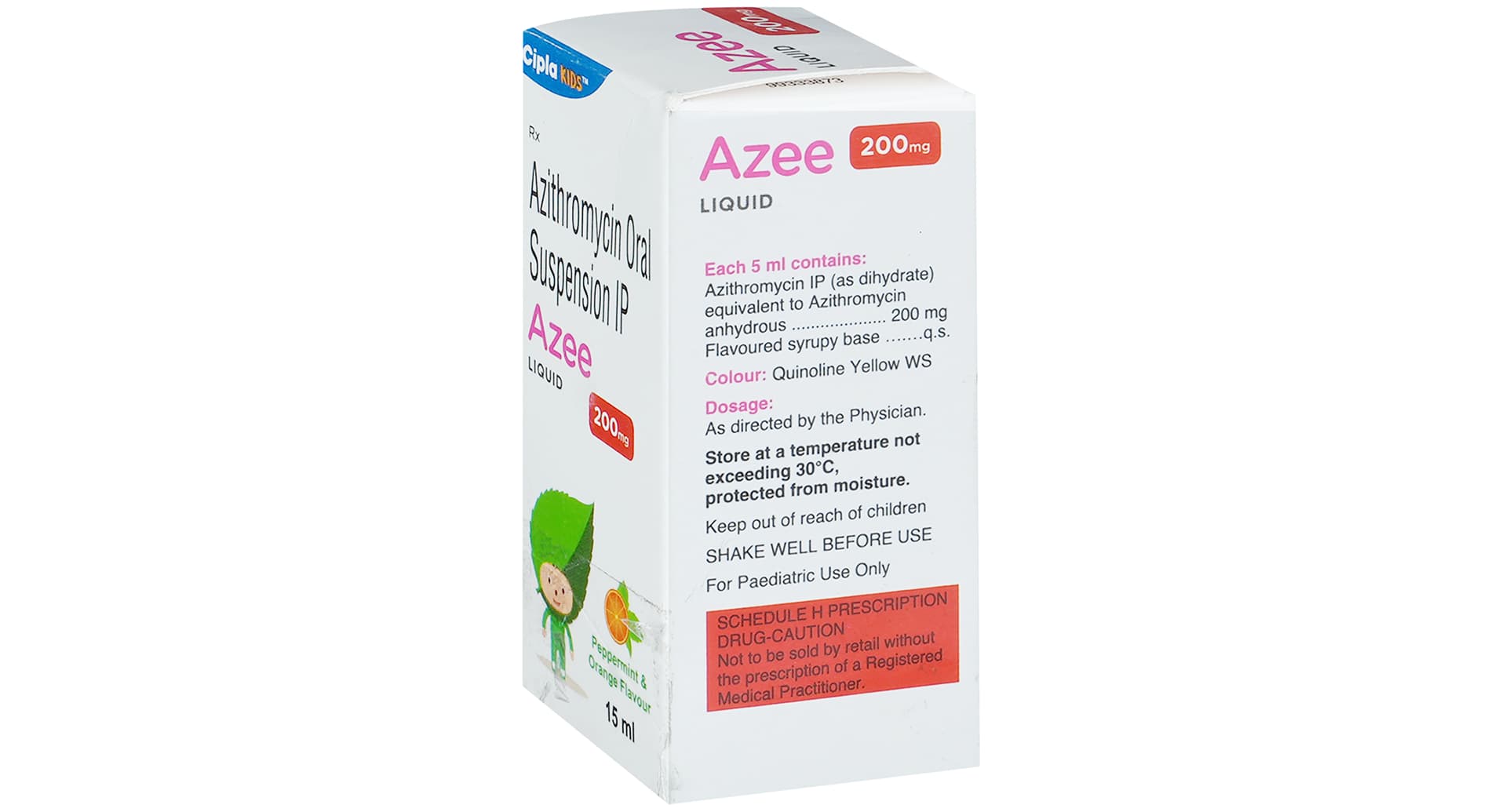 Azee 200mg Liquid Peppermint and Orange - image 3