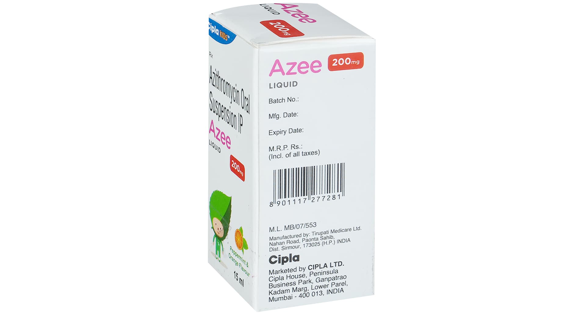 Azee 200mg Liquid Peppermint and Orange - image 4