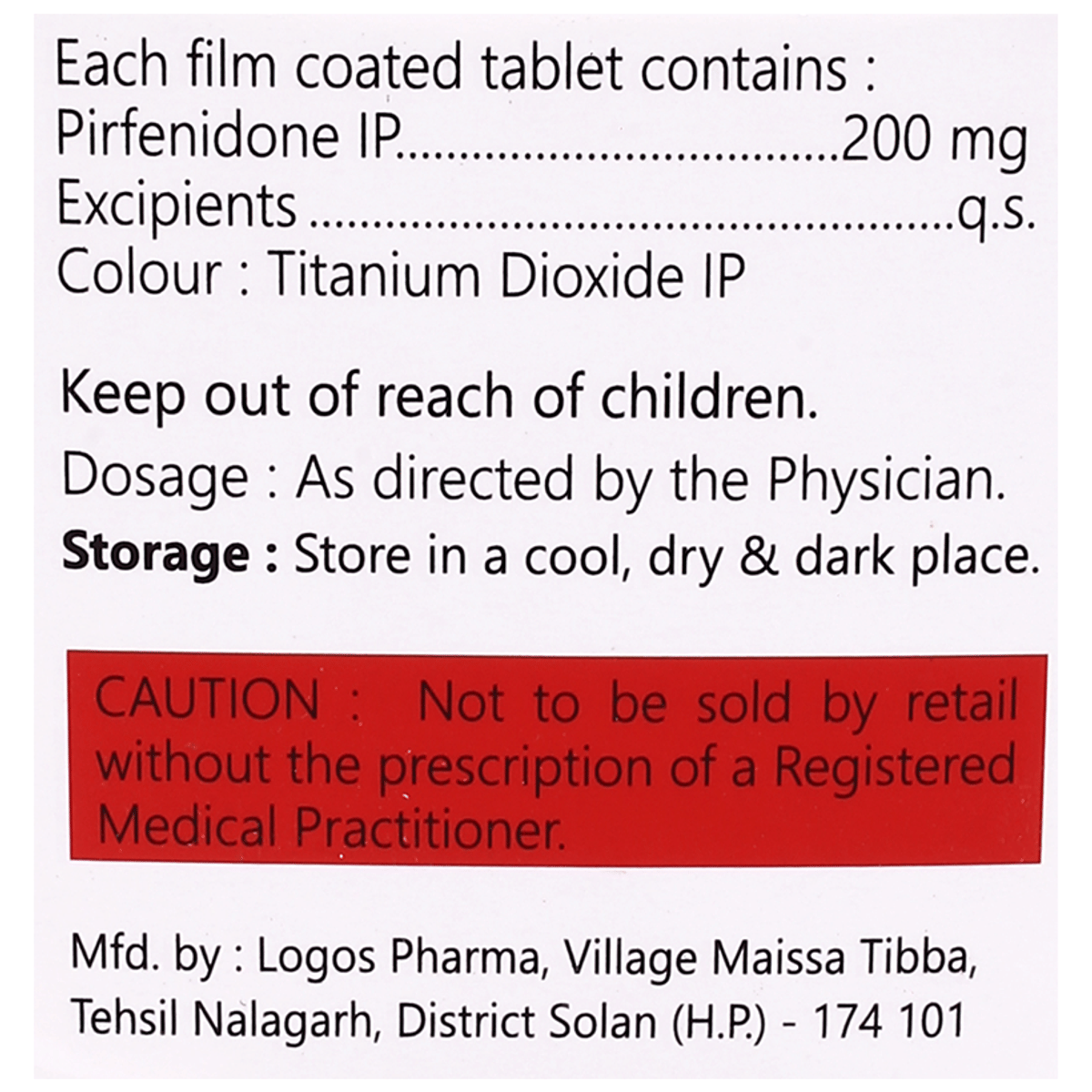 Beclindone 200mg Tablet composition panel