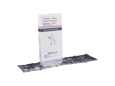Betadine Vaginal Pessaries box with foil strip
