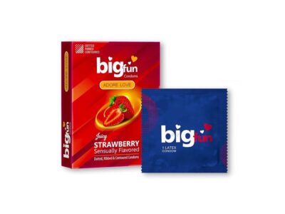 Bigfun Condoms Juicy Strawberry Flavoured