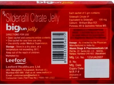 Bigfun Jelly Mint Cool 100mg Oral Jelly