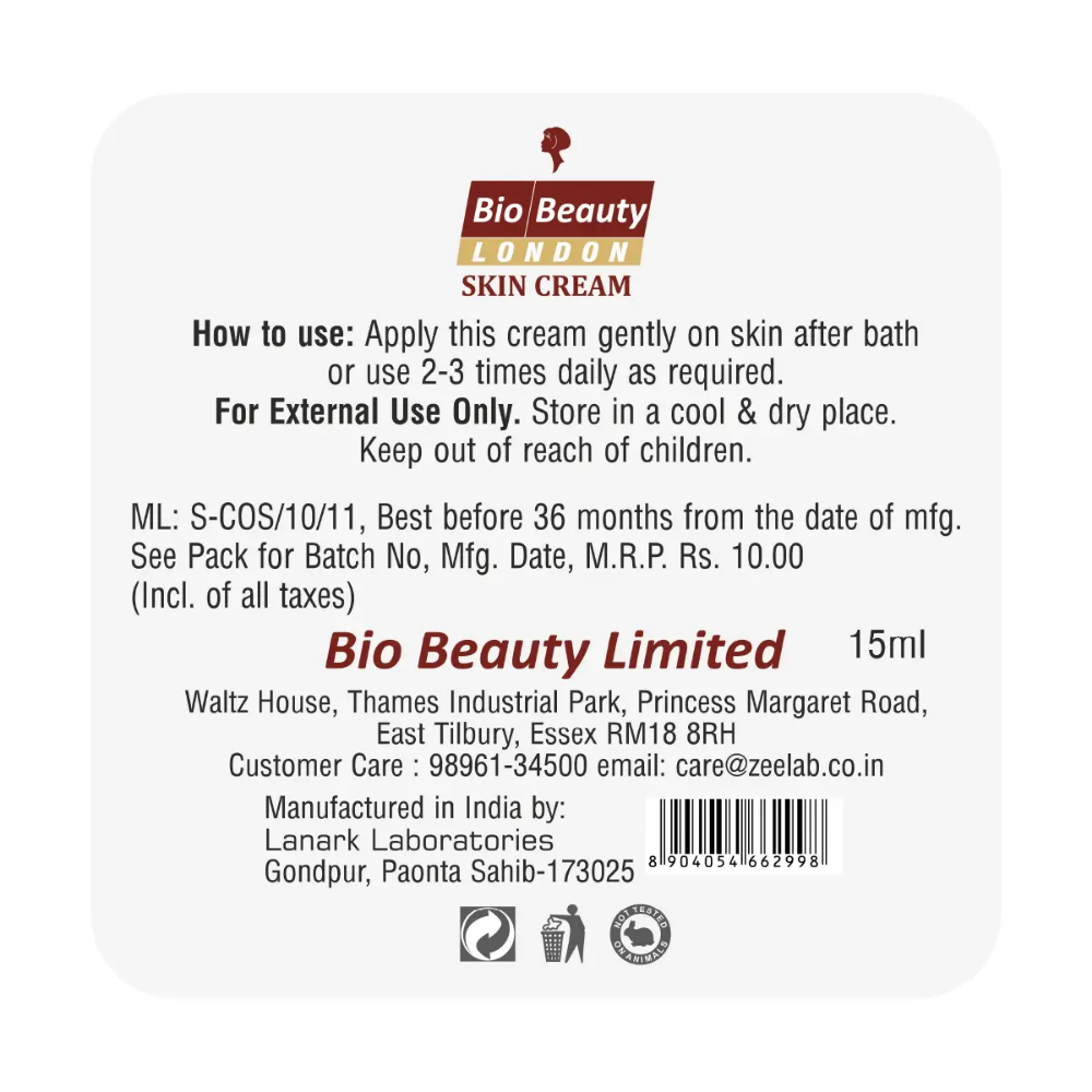 Bio Beauty Saffron and Almond Nourishing Skin Cream 15ml