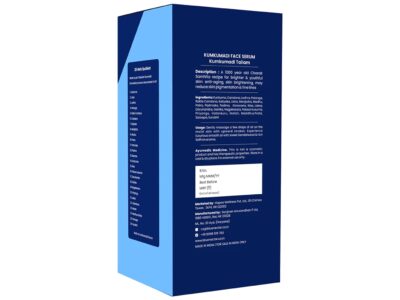 Blue Nectar Kumkumadi Tailam Face Serum pack side view