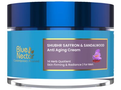 Blue Nectar Shubhr Saffron and Sandalwood Anti Aging Cream pack front view