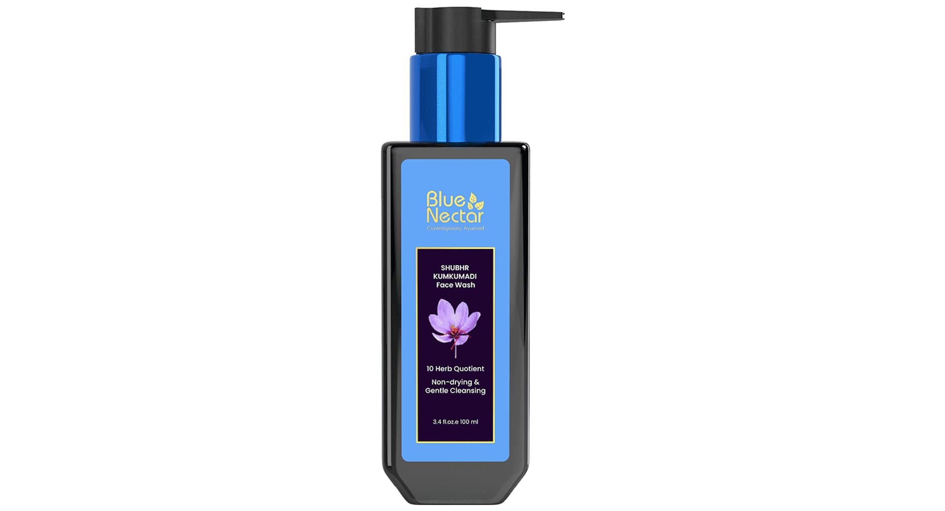 Blue Nectar Shubhr Kumkumadi Face Wash strip blister view