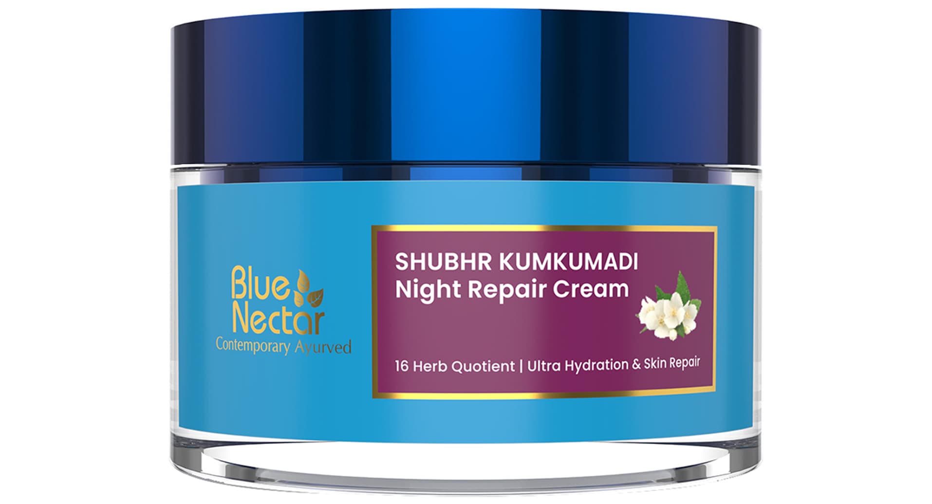 Blue Nectar Shubhr Kumkumadi Night Repair Cream pack front view