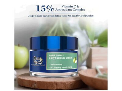 Blue Nectar Shubhr Vitamin C Daily Radiance Cream pack side view