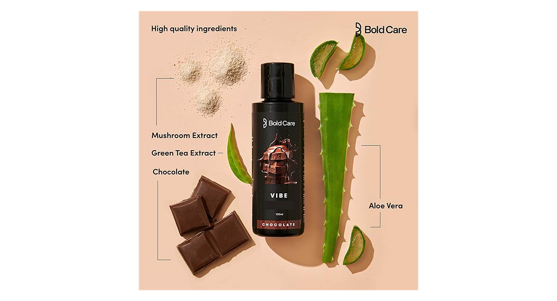 Bold Care Vibe Intimate Lube and Massage Gel Chocolate