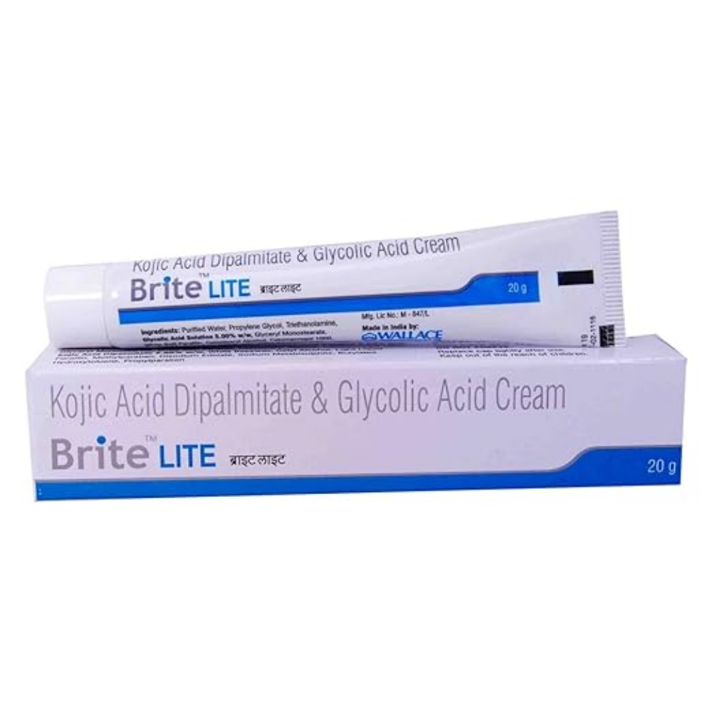Brite Lite Cream tube and carton