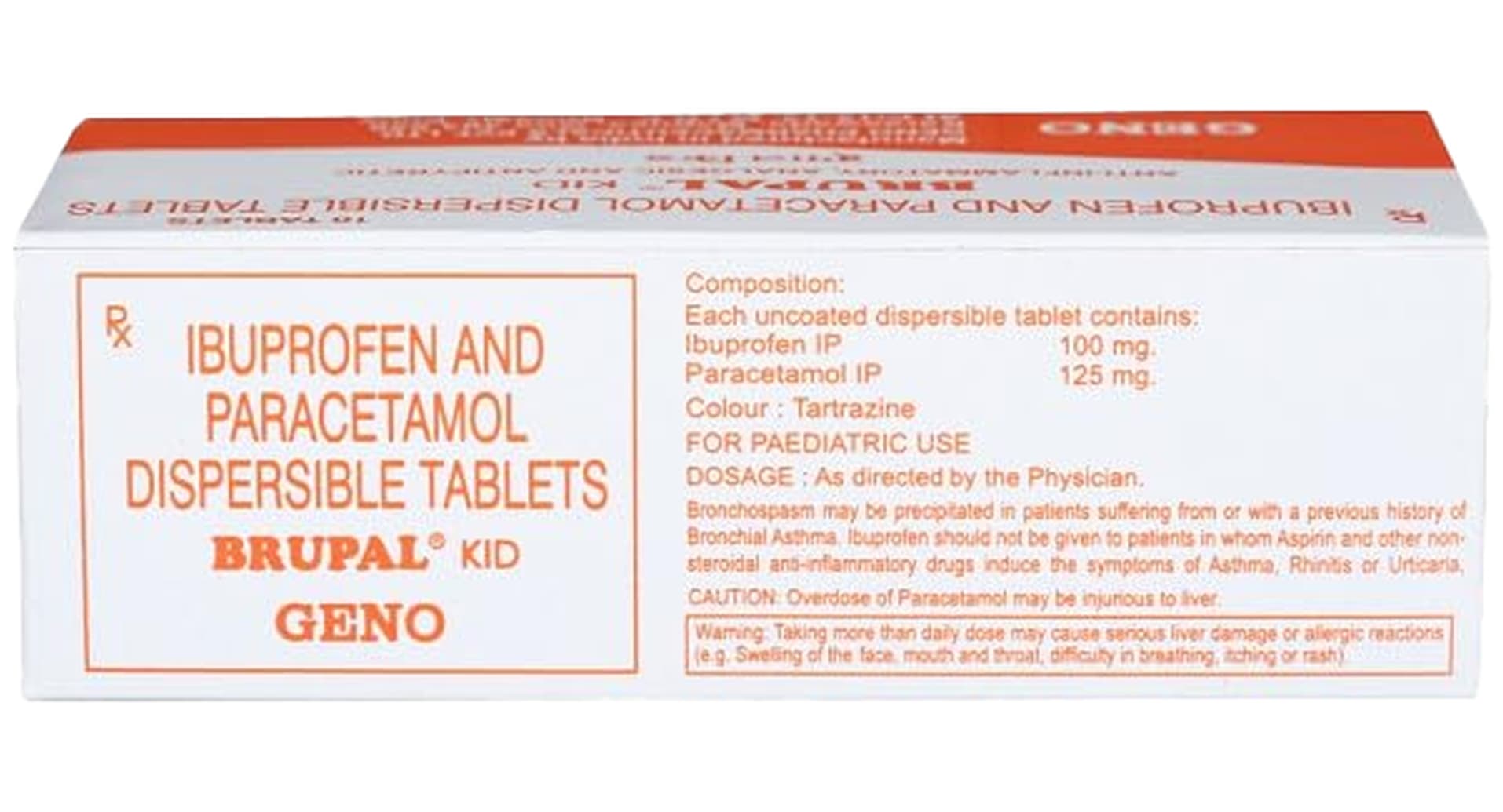 Brupal Kid 100mg/125mg Tablet