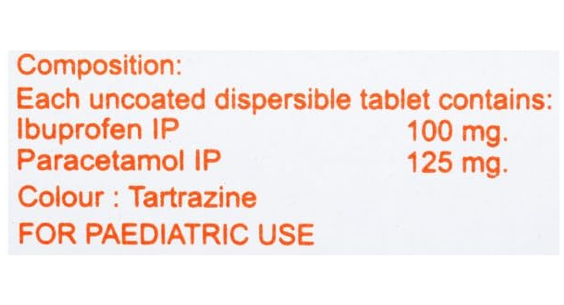 Brupal Kid 100mg/125mg Tablet