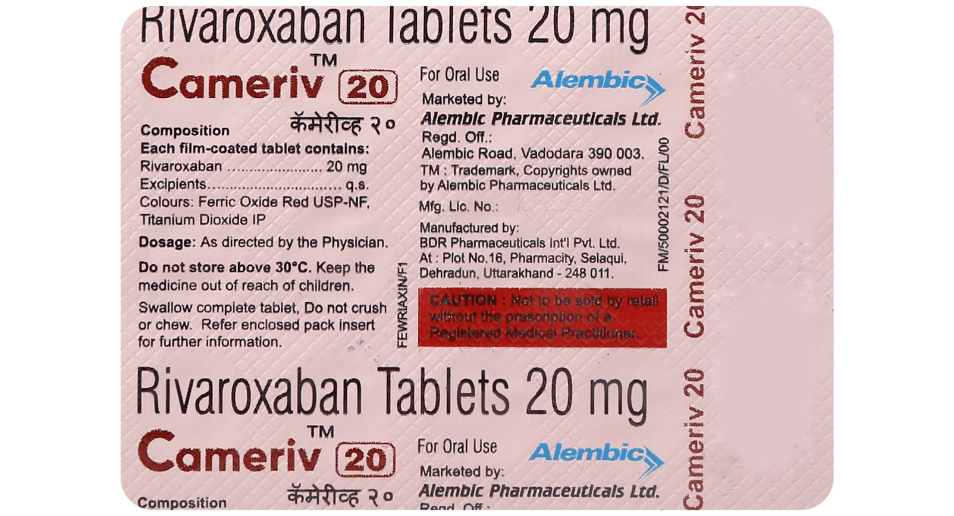 Cameriv 20mg Tablet