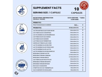 Carbamide Forte Probiotics 50 Billion CFU Capsules