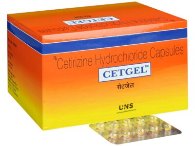 Cetgel 10mg Capsule pack front view