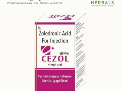 Cezol 4mg Injection pack with Zoledronic Acid 4 mg per vial