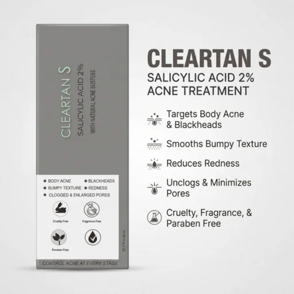 Cleartan S Salicylic Acid 2% Spray