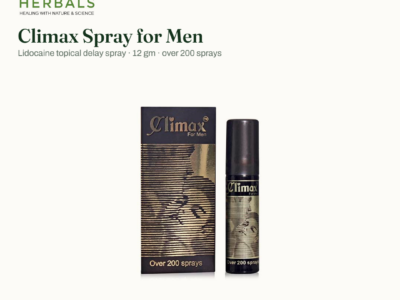 Climax Spray for Men 12 gm carton and spray bottle