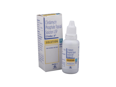 Clindac A 1% Solution pack front view