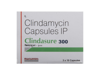 Clindasure 300mg Capsule pack side view